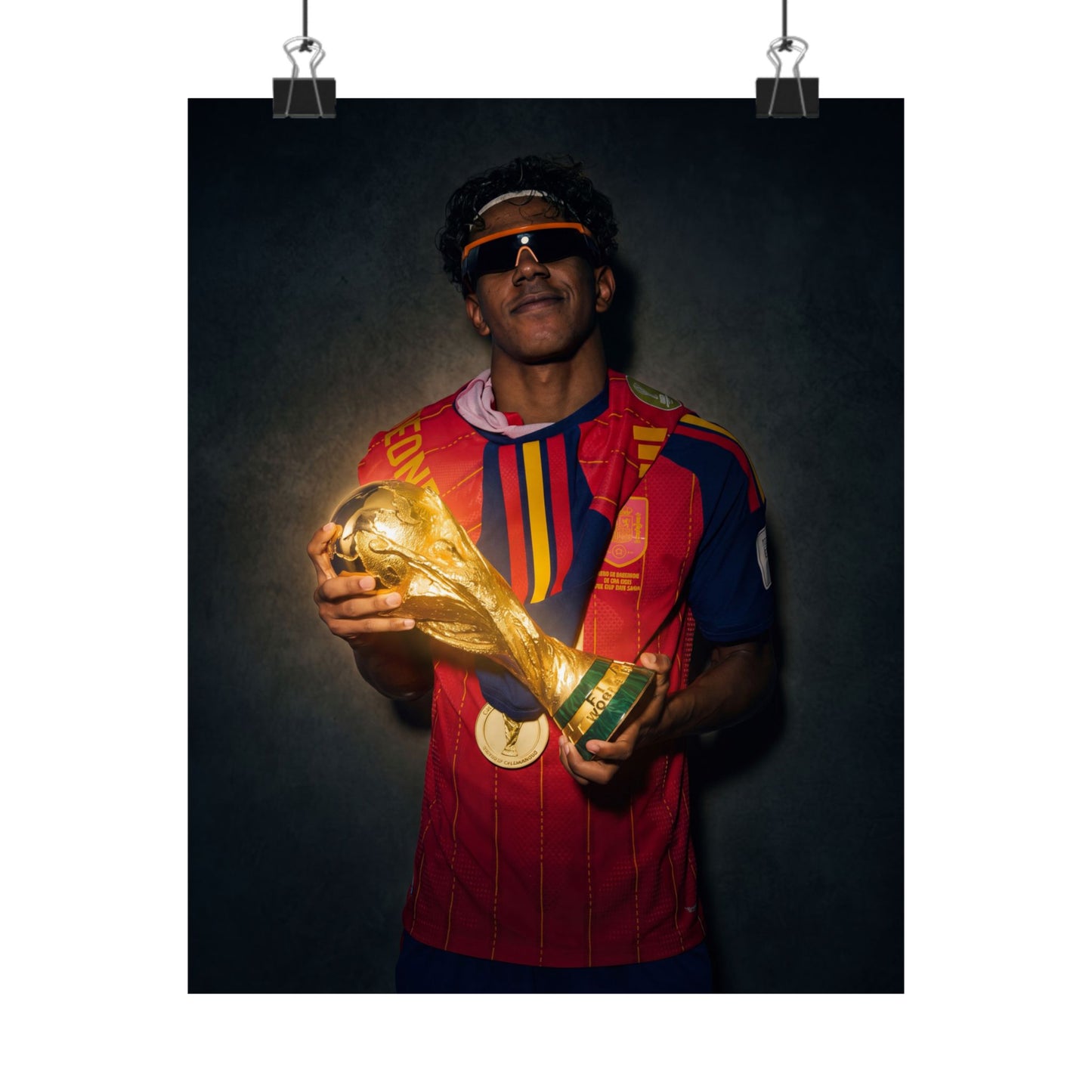 Lamine Yamal Fifa World Cup Poster - Matte Vertical World Cup Trophy Print