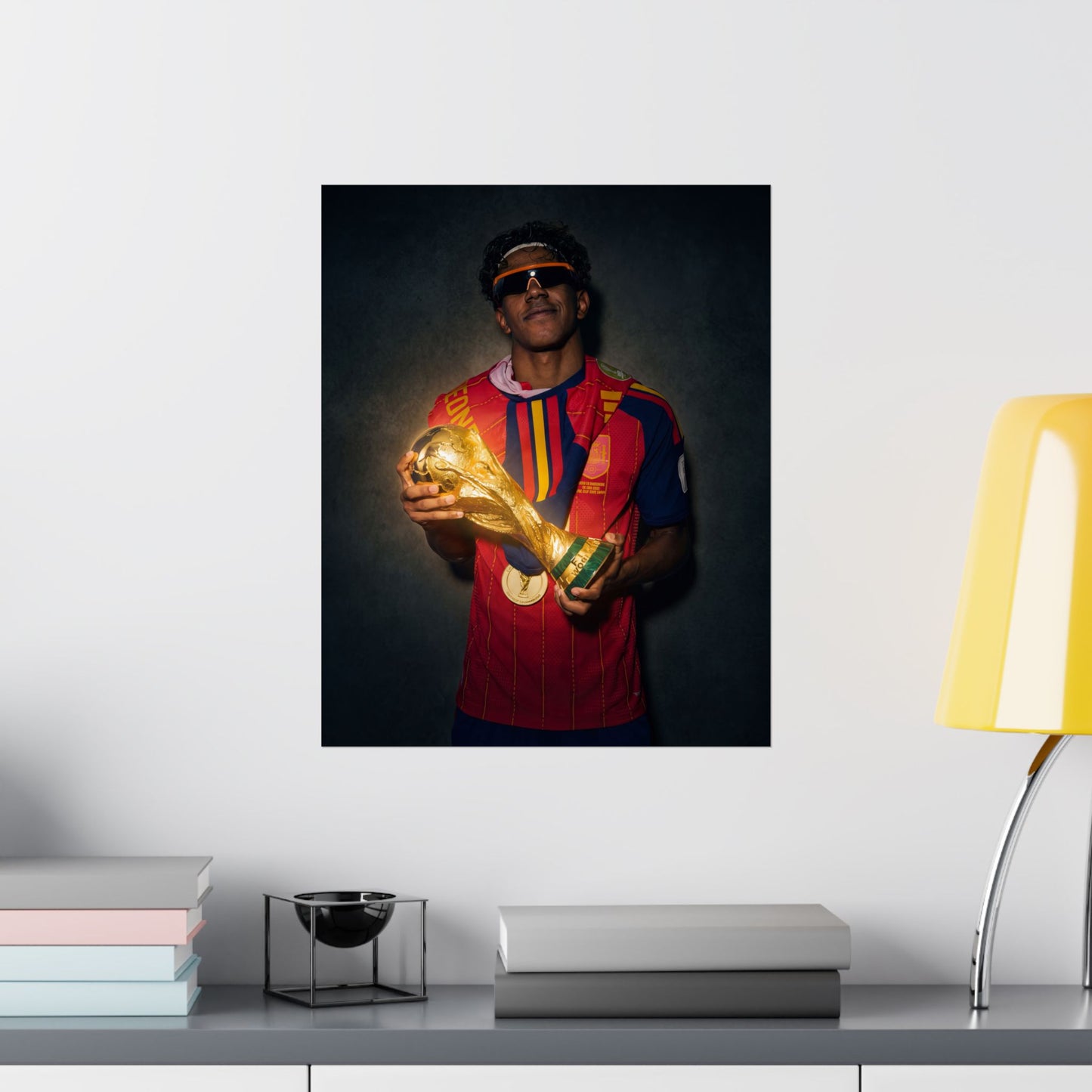 Lamine Yamal Fifa World Cup Poster - Matte Vertical World Cup Trophy Print